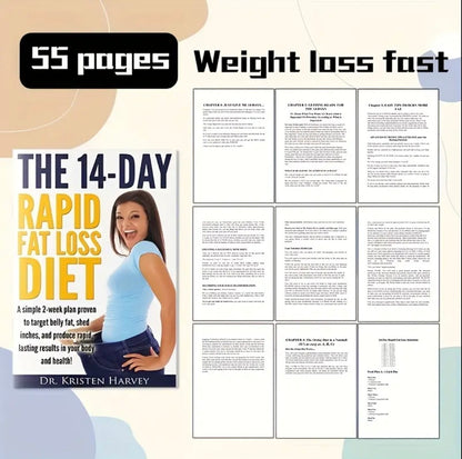 14-Day Rapid Fat Loss Planner- Simple 2-Week Weight Loss Journal to Track Meals, Workouts & Belly Fat Burn- Transform Your Body, Boost Energy& bBuild Healthy Habits for Long-Term Results
