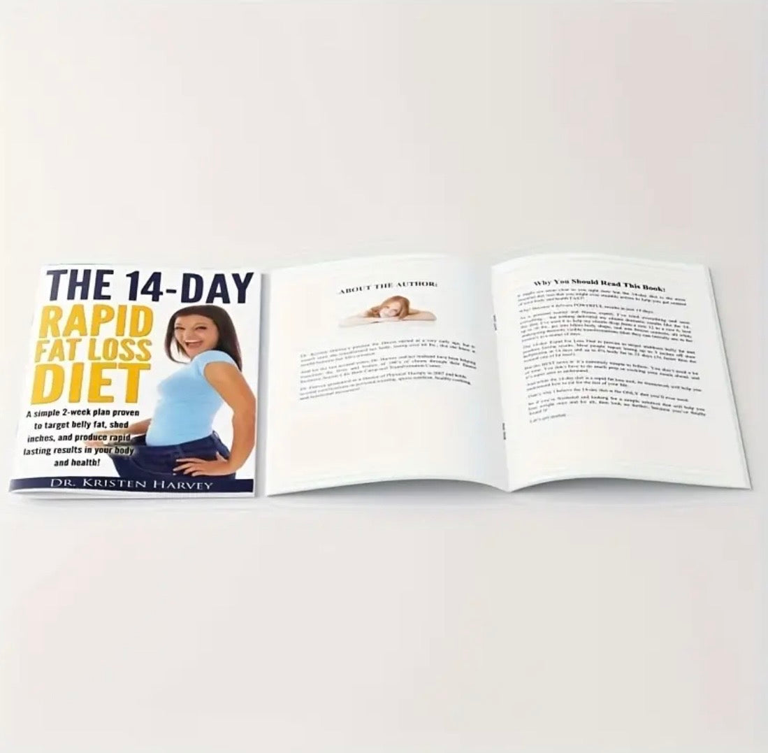 14-Day Rapid Fat Loss Planner- Simple 2-Week Weight Loss Journal to Track Meals, Workouts & Belly Fat Burn- Transform Your Body, Boost Energy& bBuild Healthy Habits for Long-Term Results