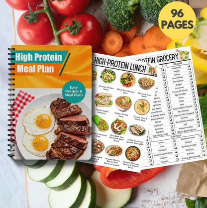 High-Protein Meal Plan Cookbook with Quick & Easy Protein-Rich Recipes for Weight Loss, Muscle Gain, Clean Eating & Meal Prep - Healthy Cooking Guide Suitable for Busy Adults, Beginners, Fitness & for families